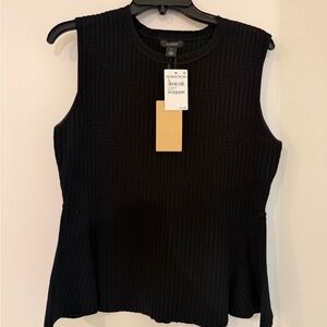 Nordstrom Black Ribbed Tank Top